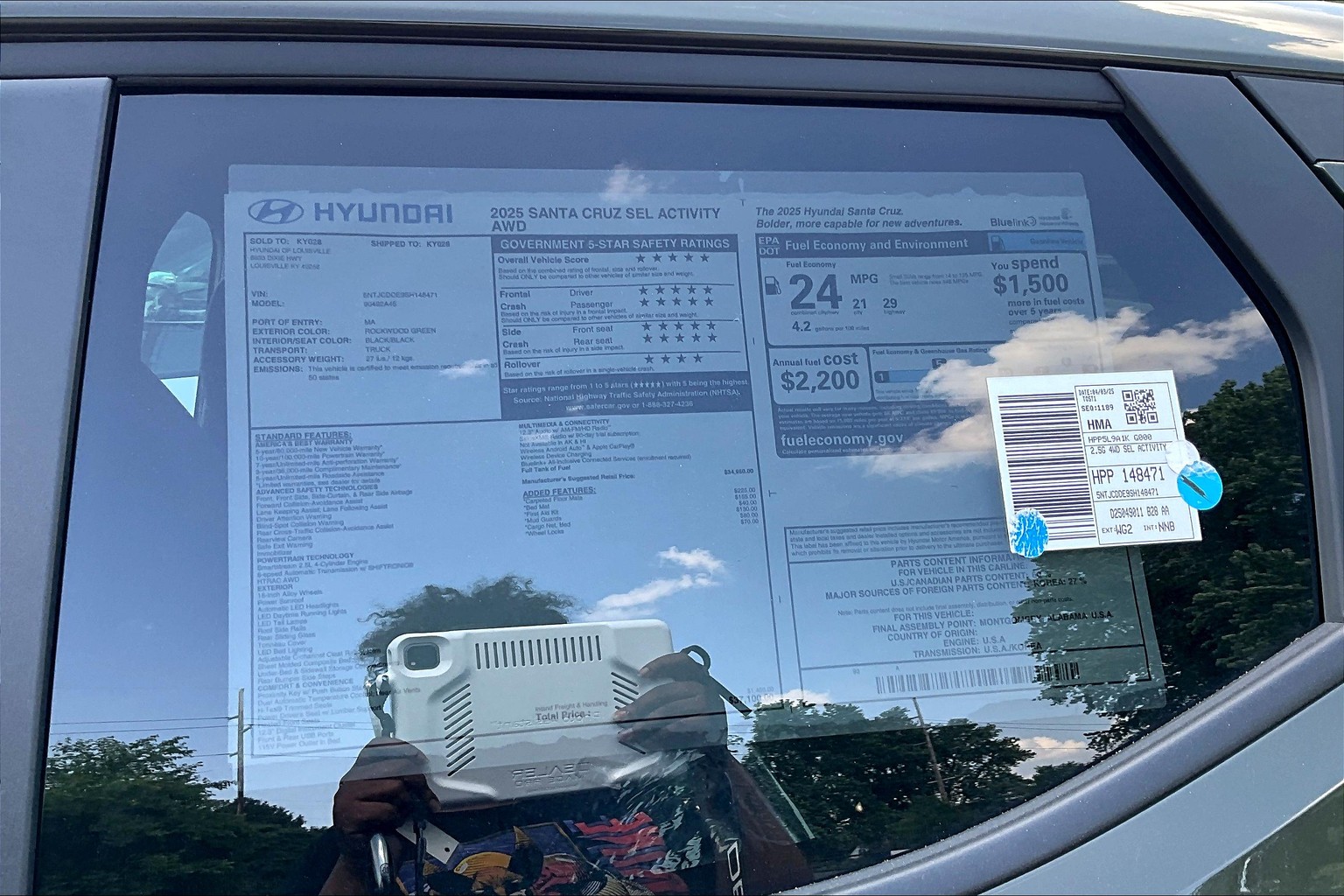 New 2025 Hyundai SANTA CRUZ SEL Activity AWD 4D Crew Cab in